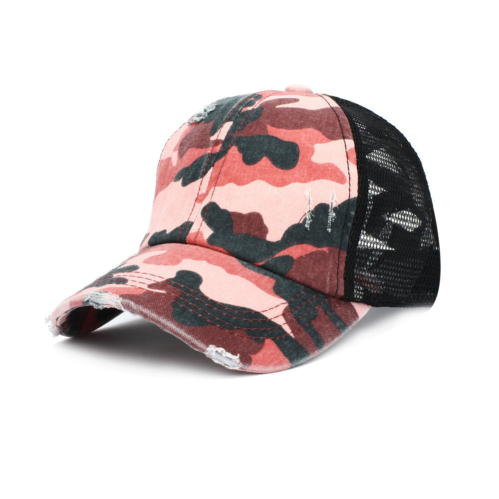 Summer outdoor baseball net cap cotton camouflage hat